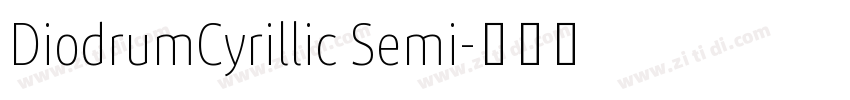 DiodrumCyrillic Semi字体转换
